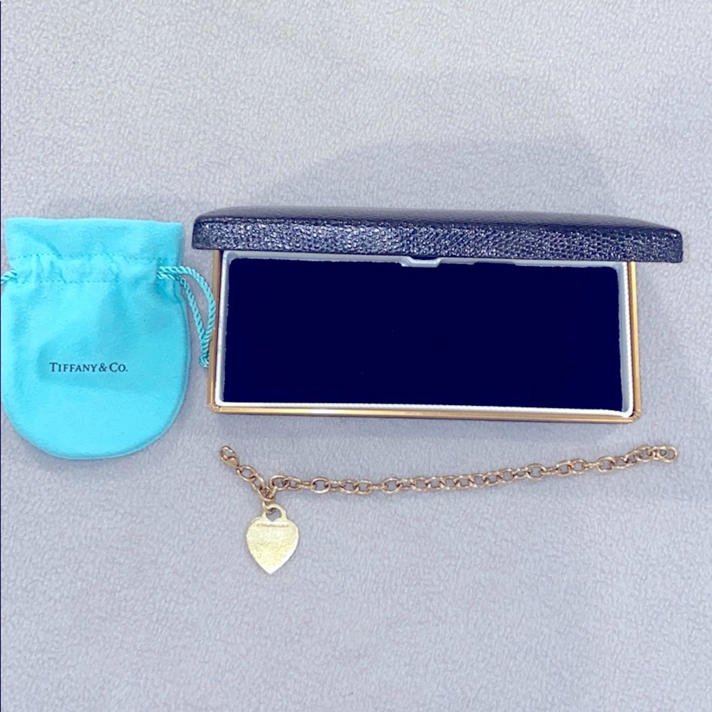 Tiffany & Co 18kt gold heart tag bracelet
